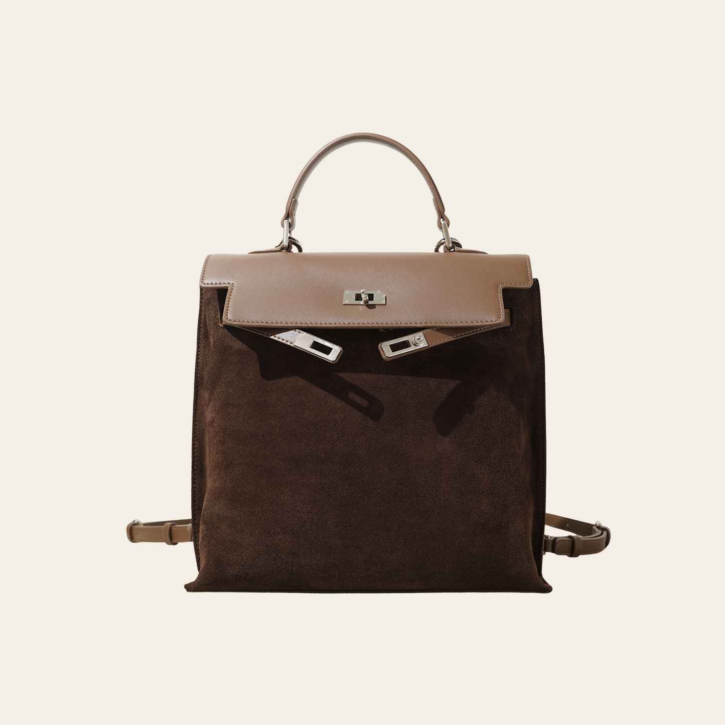 MAREBELLA mocka ryggsäck 20-35L - multifunktionell axel- och handväska, retro och trendig ryggsäck | Bagmonde
