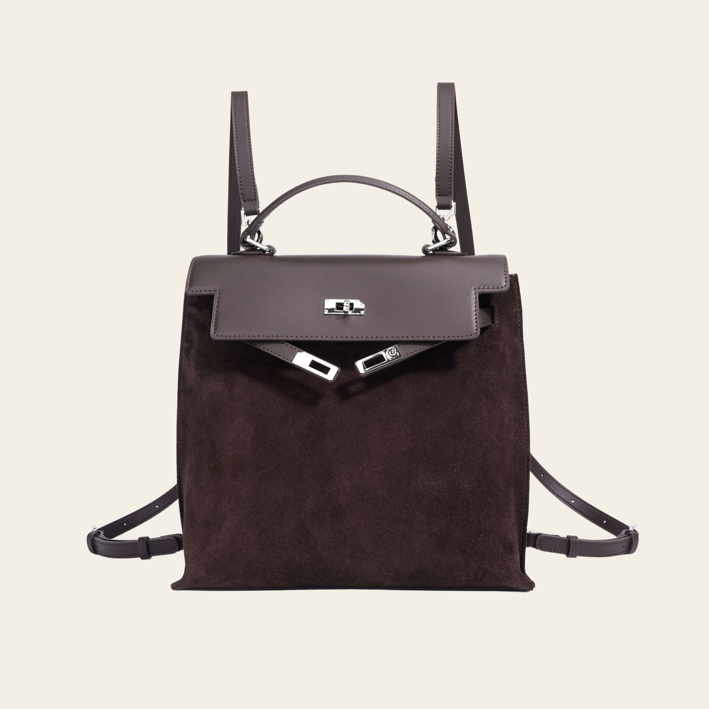 MAREBELLA mocka ryggsäck 20-35L - multifunktionell axel- och handväska, retro och trendig ryggsäck | Bagmonde
